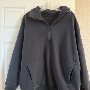 Lululemon Thick Fleece Half Zip Colour Black